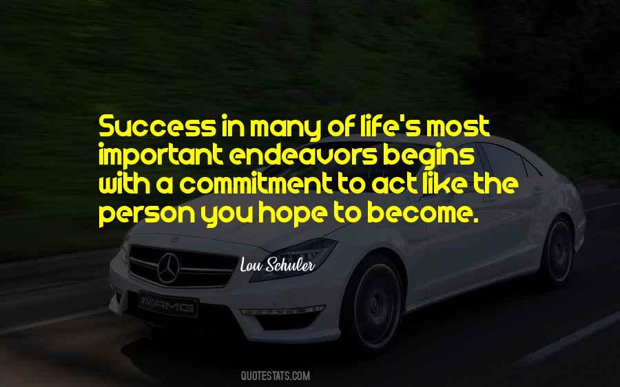 Hope Of Success Quotes #653305