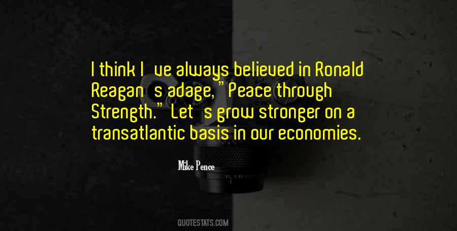 Peace Through Strength Quotes #1427851