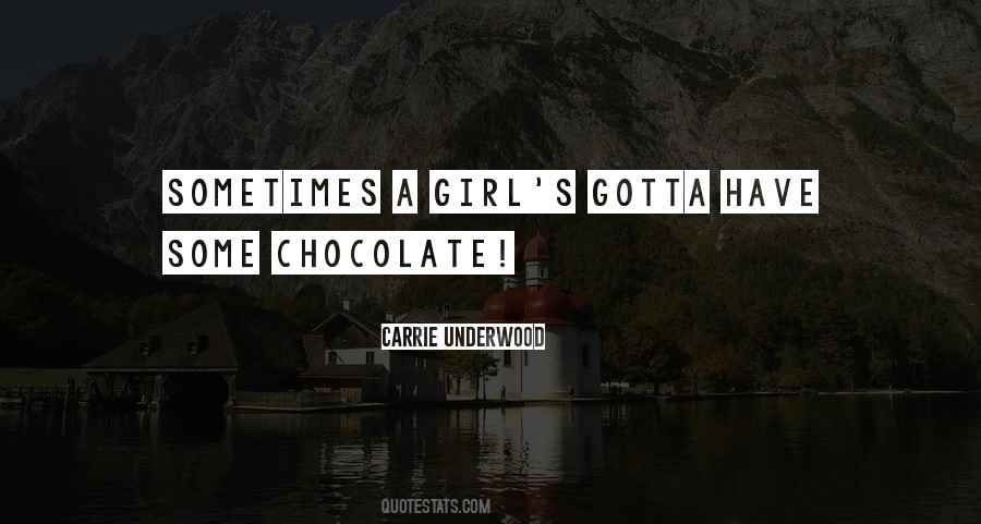 Chocolate And Girl Quotes #1695893