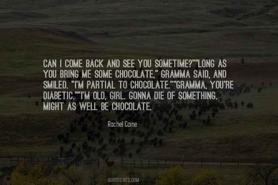 Chocolate And Girl Quotes #321979