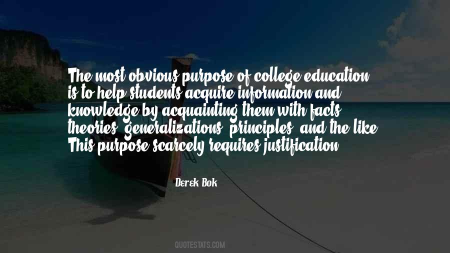 Purpose Of College Quotes #695839