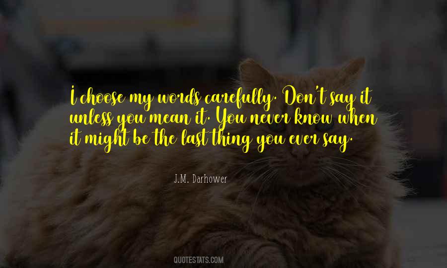 My Words Quotes #1176896