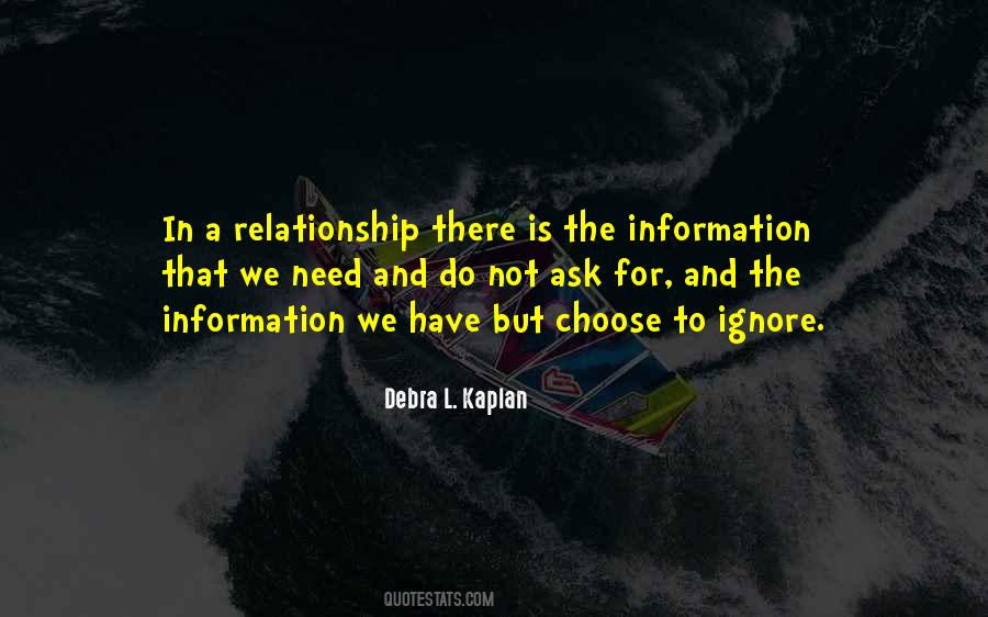 Choose To Ignore Quotes #35239