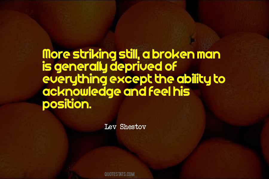Broken Man Quotes #185750