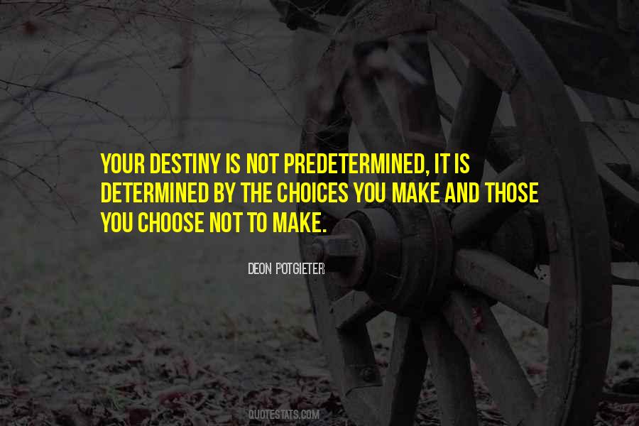 Choose Your Destiny Quotes #916441