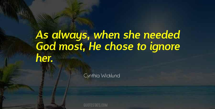 Chose Her Quotes #1472932