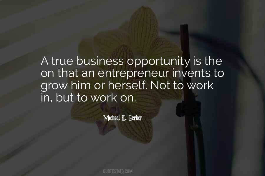 Entrepreneurship Opportunity Quotes #901072