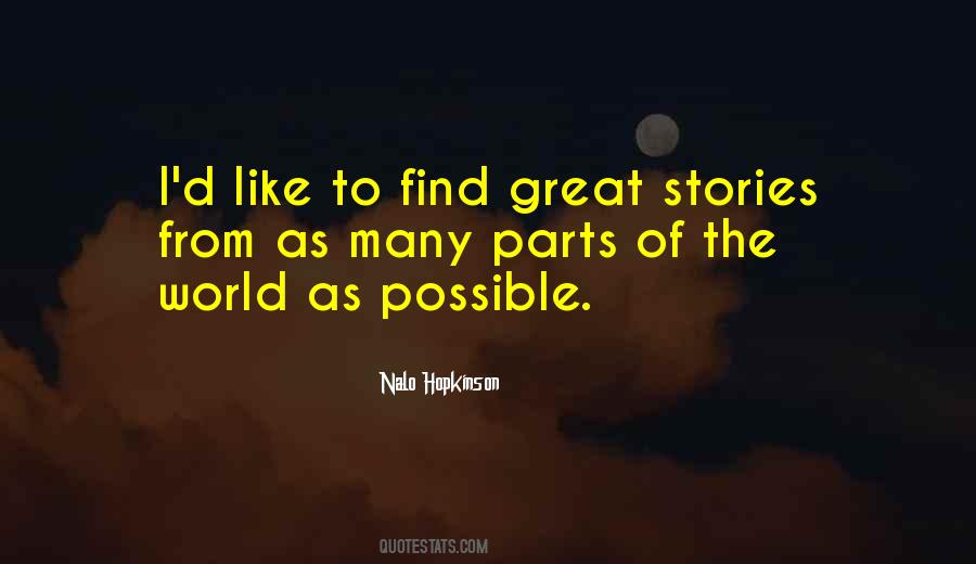 Great Stories Quotes #471985