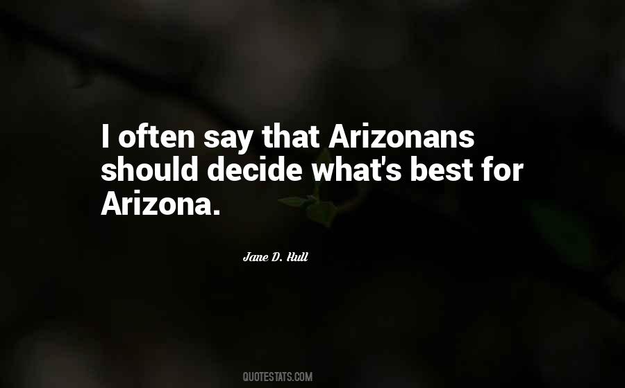 Arizonans Or Arizonans Quotes #556694