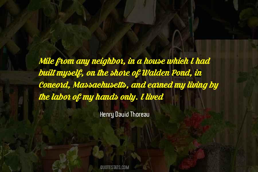Henry David Thoreau Walden Pond Quotes #1152623