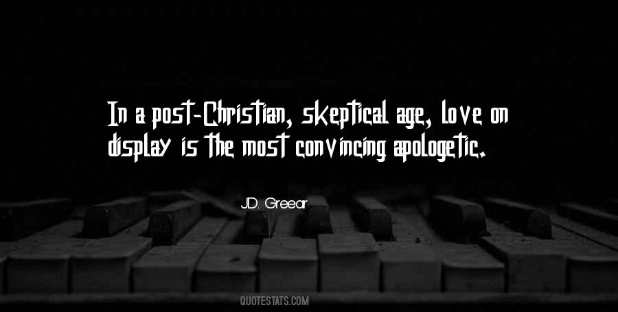Christian Apologetics Quotes #1704692