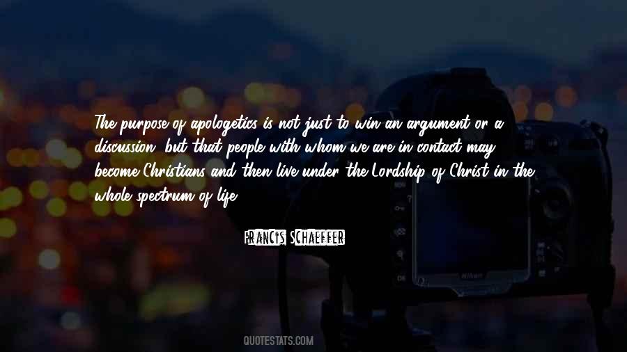 Christian Apologetics Quotes #177140