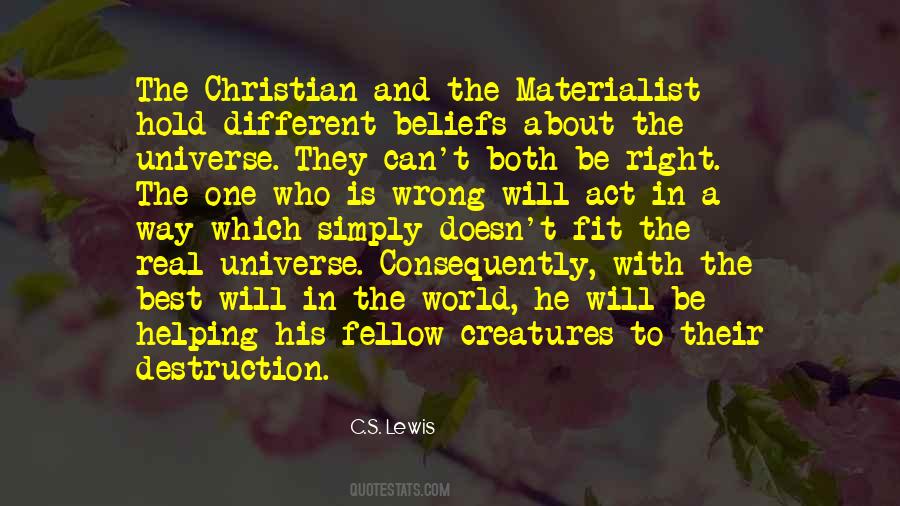 Christian Beliefs Quotes #1255946