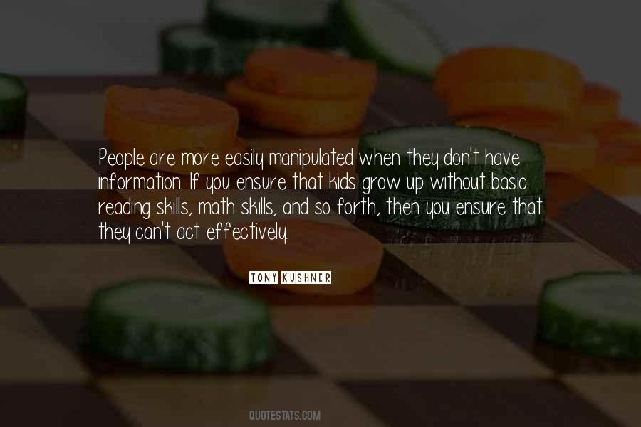 Math Skills Quotes #418571
