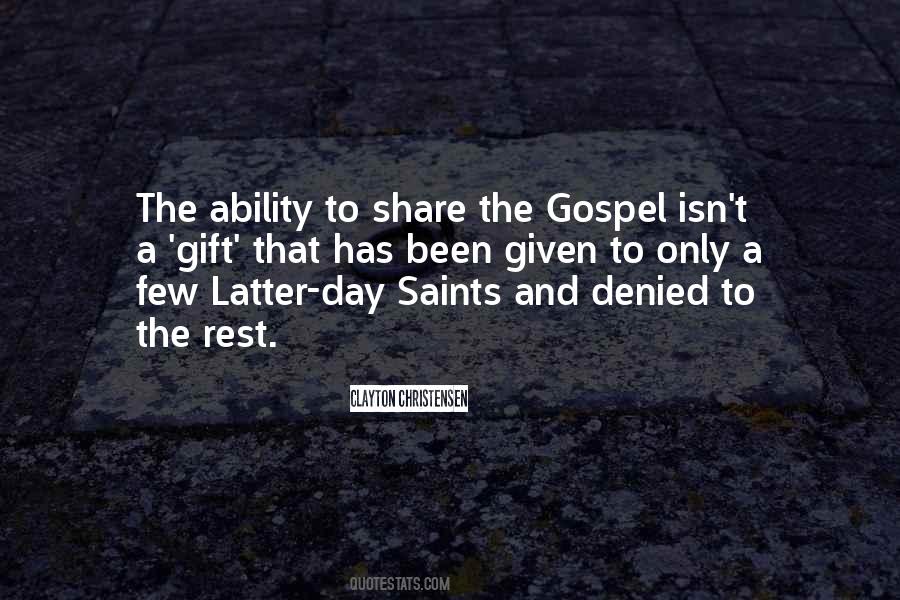 Share The Gospel Quotes #1777045