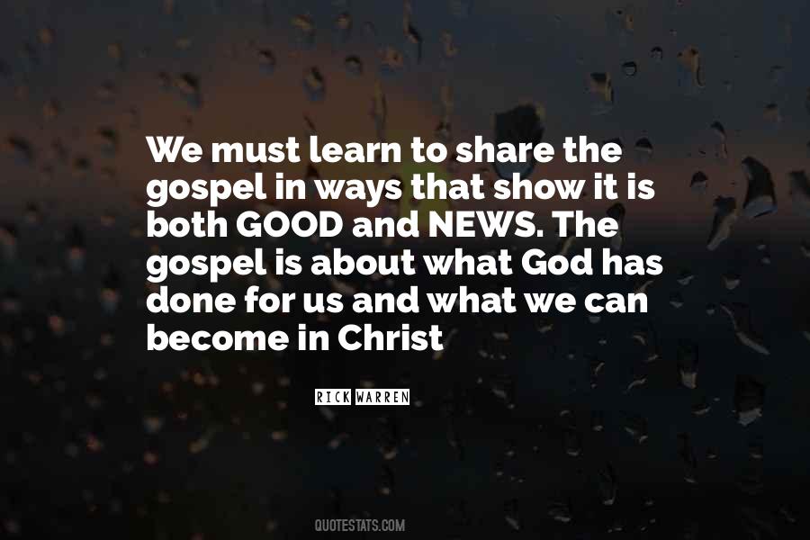 Share The Gospel Quotes #263651