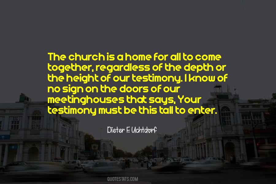 Home Church Quotes #1364228