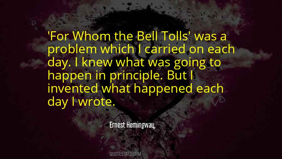 Bell Tolls Quotes #405914