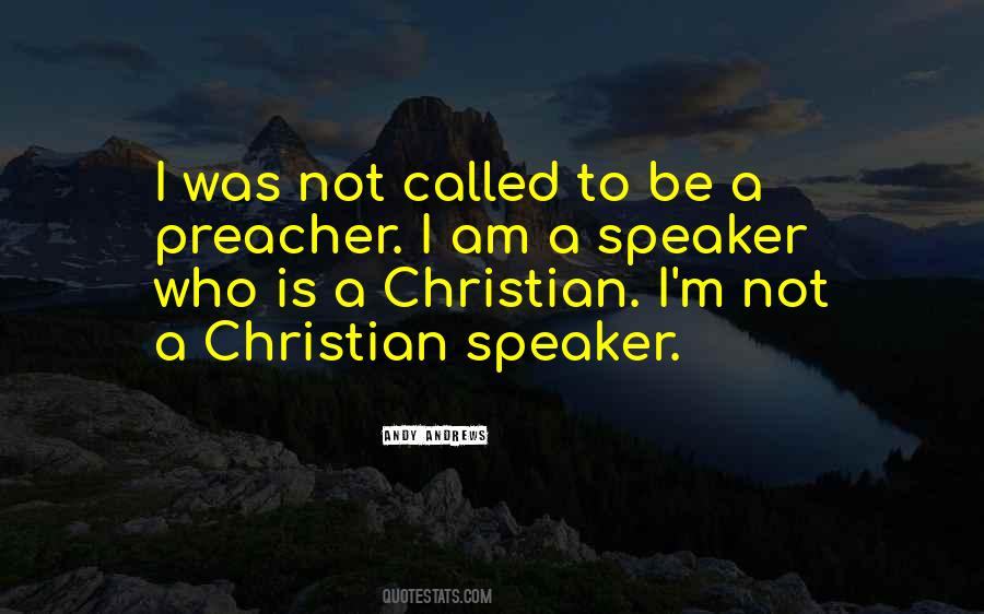 Christian Preacher Quotes #167245