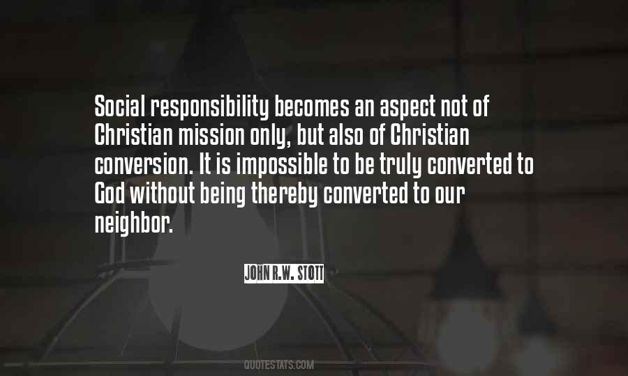 Christian Social Responsibility Quotes #1697