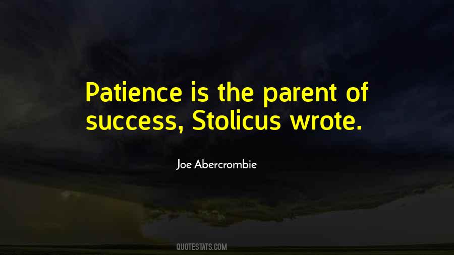 Patience Success Quotes #714892