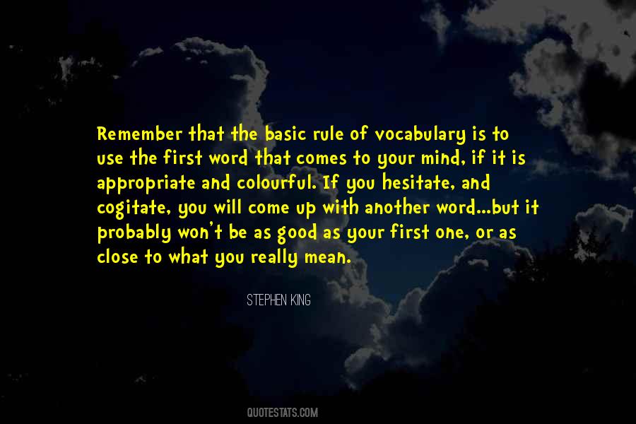 Good Vocabulary Quotes #931057