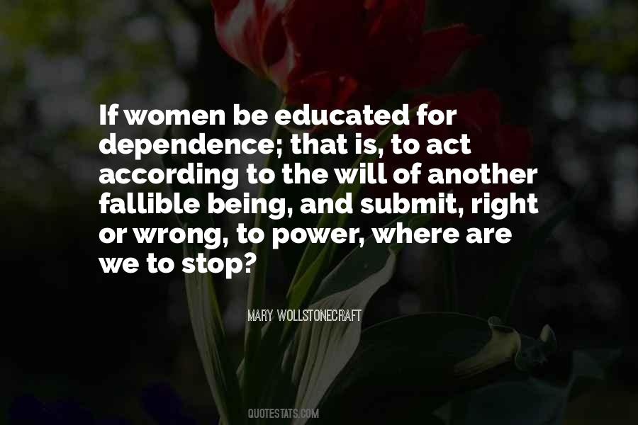 Educated Women Quotes #1213825