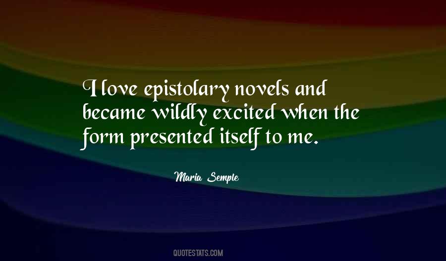 Epistolary Form Quotes #1611894