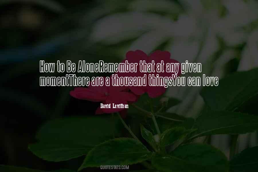 How To Be Alone Quotes #790319