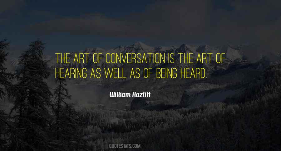 Conversation Is Quotes #1814938