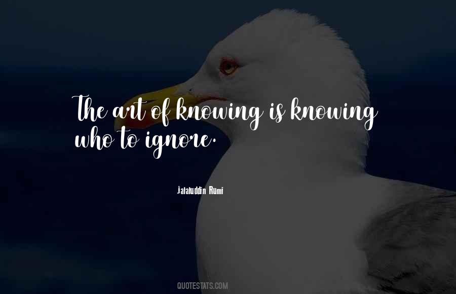 Art Of Knowing Quotes #1707185
