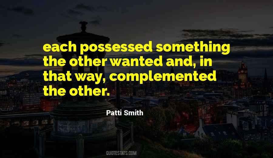 Complemented By Or Complemented Quotes #1714208