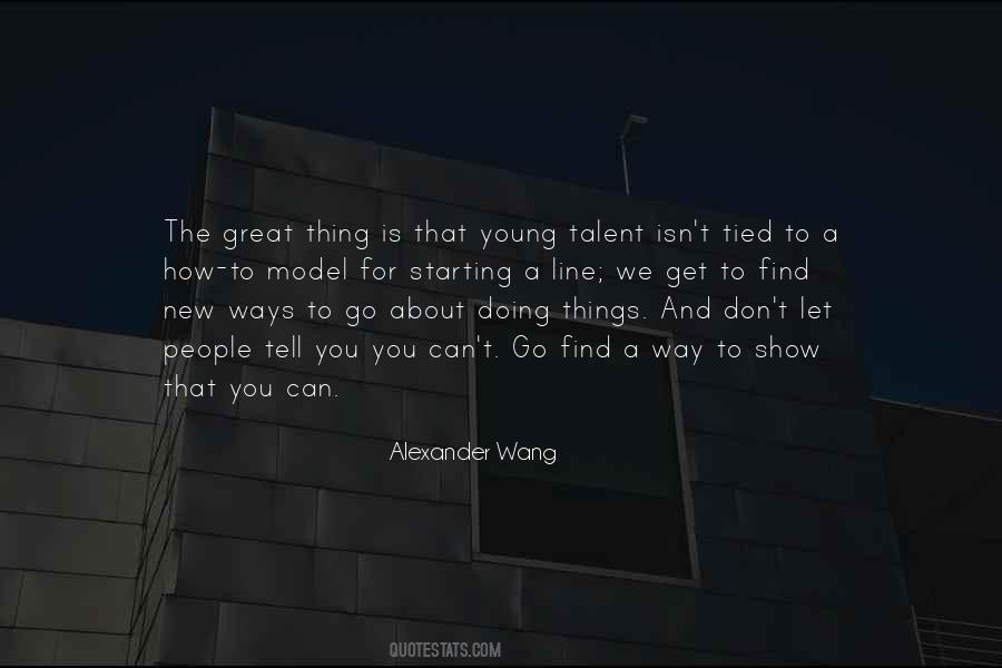 Talent Young Quotes #1068010