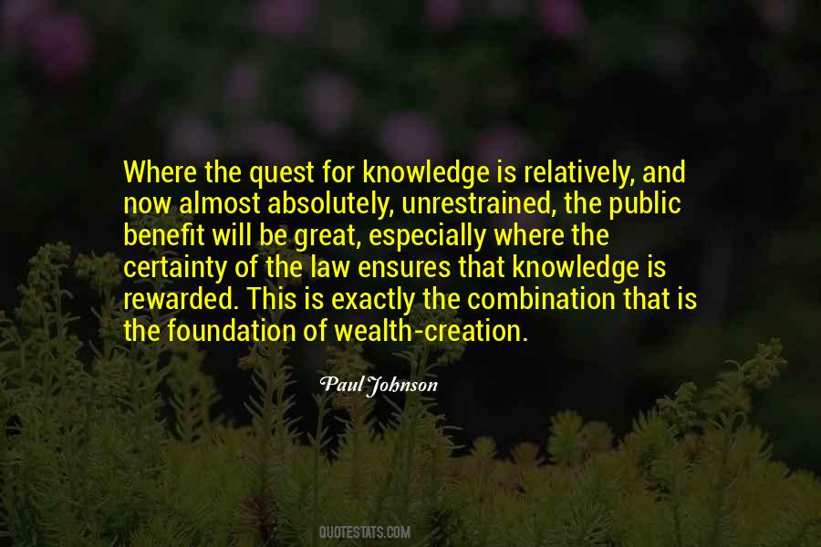Quotes About The Quest For Knowledge #19929