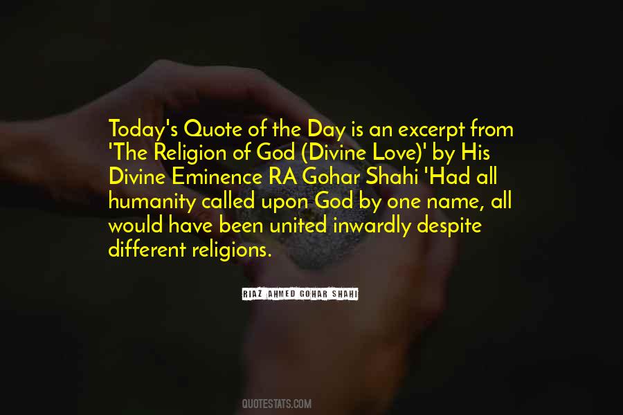 Humanity God Quotes #51026