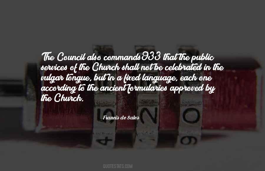 Church Council Quotes #1121832