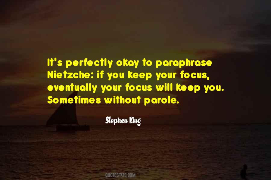 Keep Focus Quotes #88358