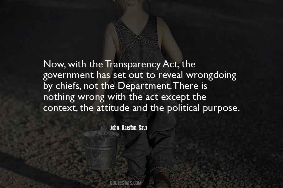Transparency Of Government Quotes #1675909