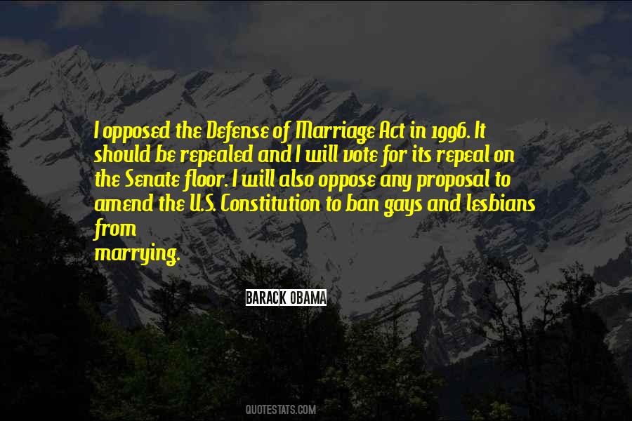 Defense Of Marriage Quotes #927126