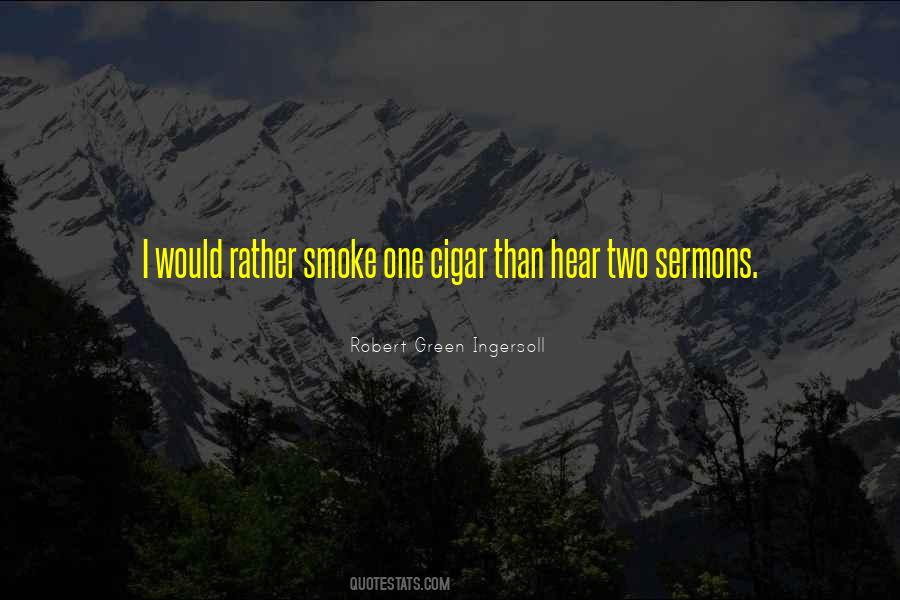 Cigar Smoke Quotes #1827479