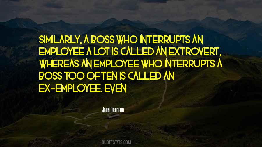 Boss Employee Quotes #1093404