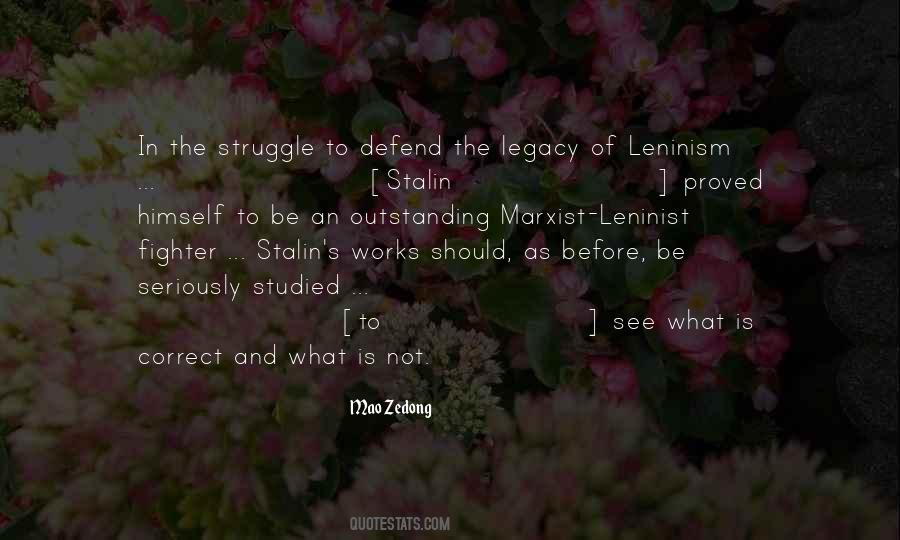 Marxist Leninism Quotes #223803