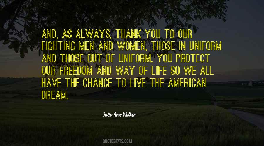 Women In Uniform Quotes #1344511
