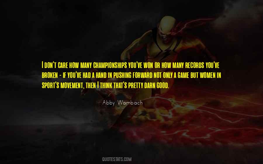 Women In Sports Quotes #1197445