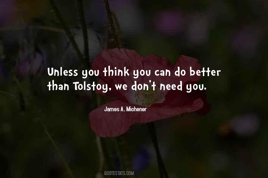 Michener James Quotes #2696