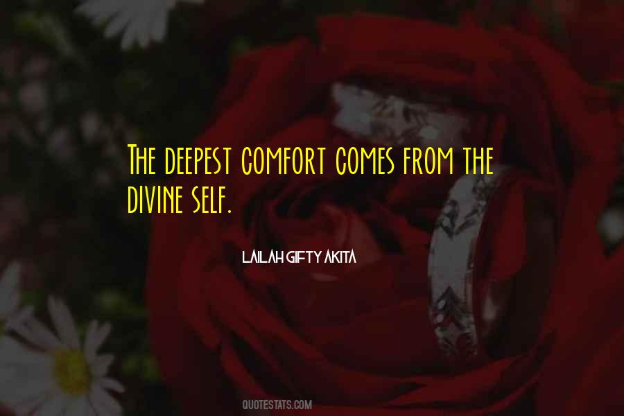 Self Comfort Quotes #60589