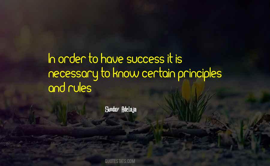 Rules Of Success Quotes #1088397