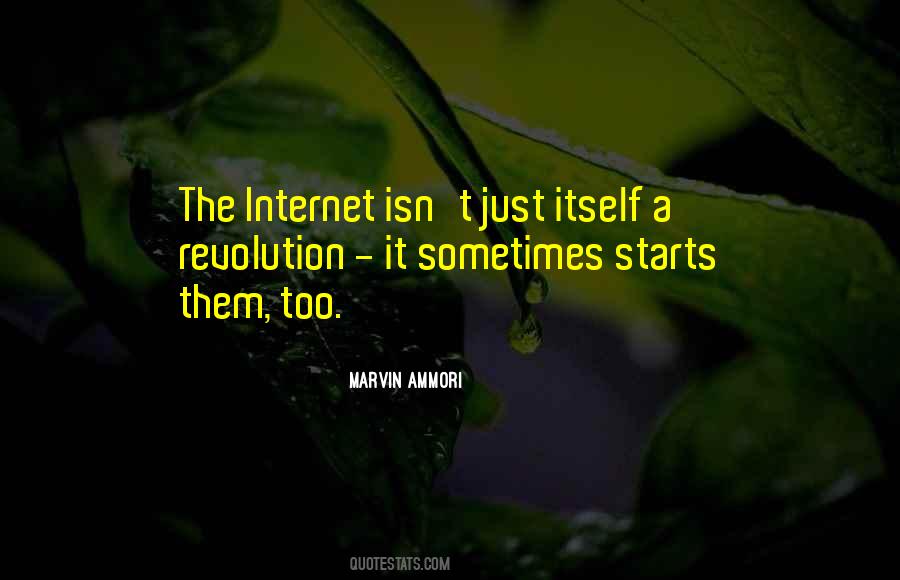 Internet Revolution Quotes #1728035