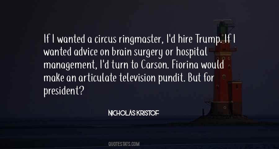 Circus Ringmaster Quotes #242032