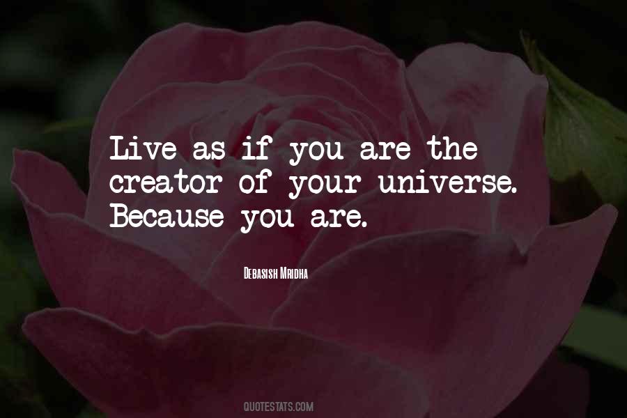 You Are The Universe Quotes #245670